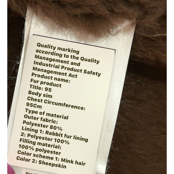 Leega Jacket Coat Red Embroiders Mink And Rabbit Fur Linen Medium Hooded - Picture 8 of 16